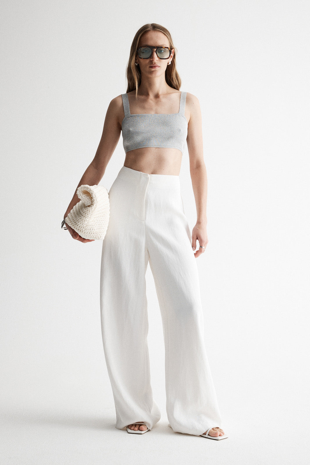 Elka Collective Hina Knit Bralette Chrome - Miss Nelly