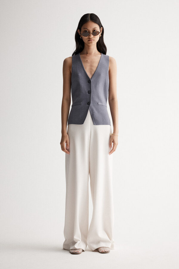 Elka Collective Quincey Knit Vest Storm