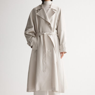 Elka Collective Leonora Trench Coat Bone