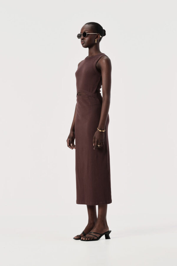 Elka Collective Alia Dress Chocolate - Image 2