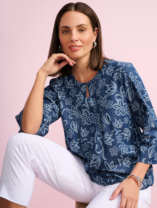 Black Pepper Lovella 3/4 Sleeve Blouse - Image 2