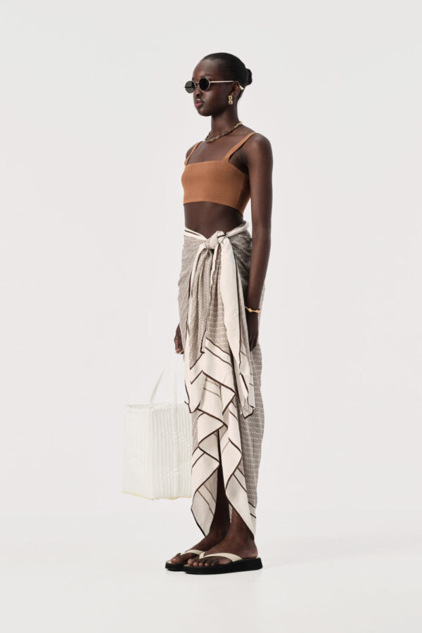 Elka Collective Ava Knit Bralette Caramel - Image 3