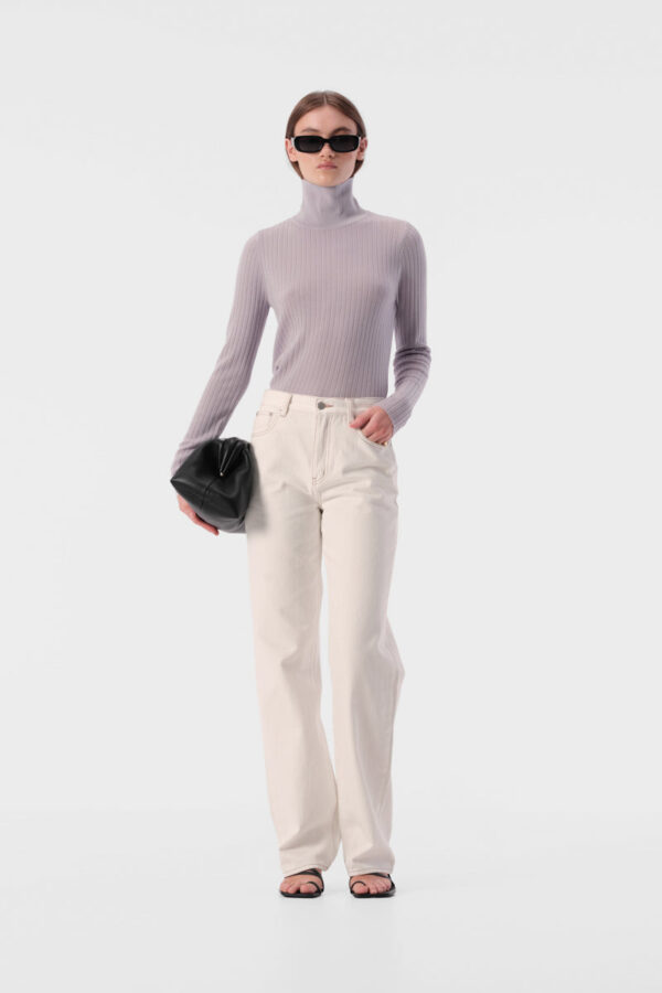 Elka Collective Karin Knit Top Platinum - Image 4