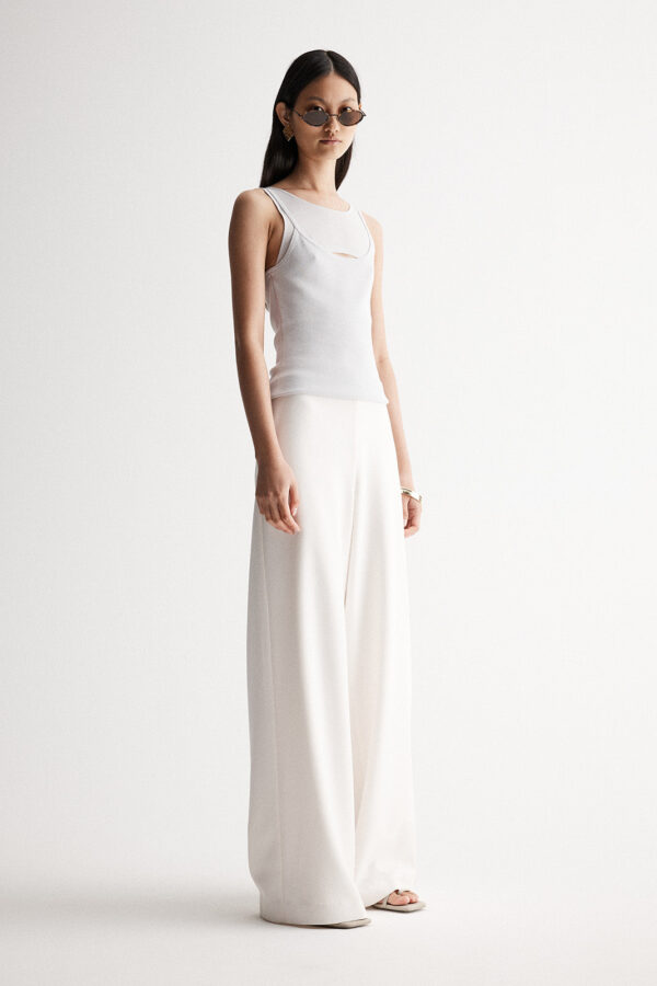 Elka Collective Lealah Knit Tank Silver - Image 3