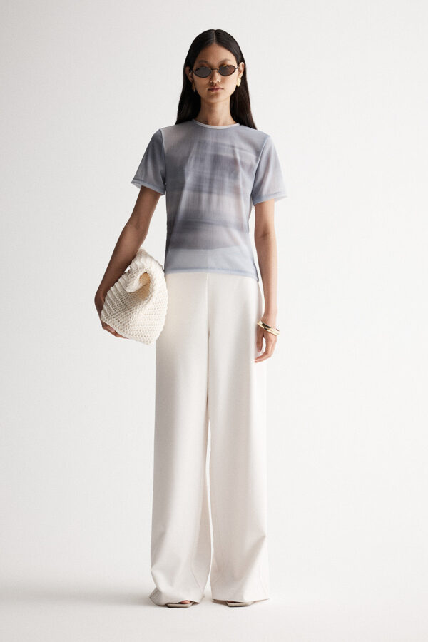 Elka Collective Odessa Mesh Tee Seamist Print - Image 3