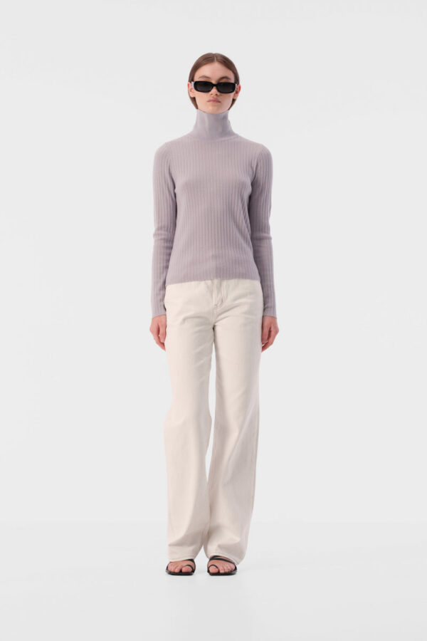 Elka Collective Karin Knit Top Platinum