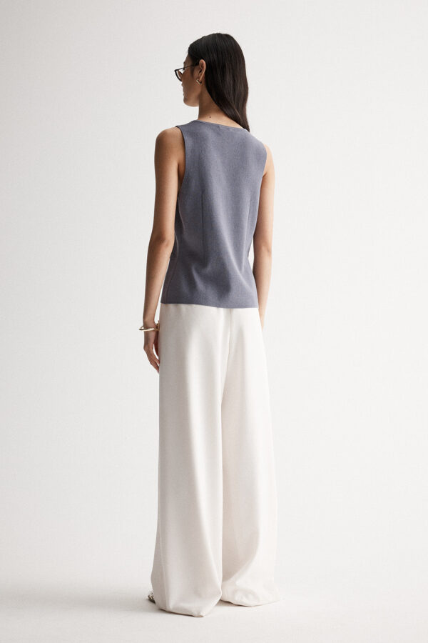 Elka Collective Quincey Knit Vest Storm - Image 4