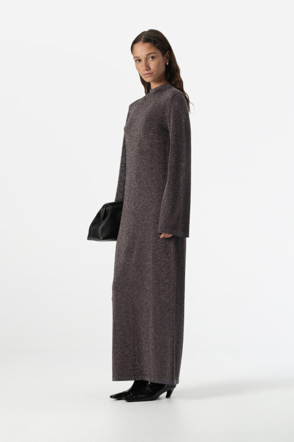 Elka Collective Thelma Knit Dress Midnight Lurex - Image 5
