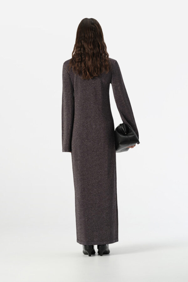 Elka Collective Thelma Knit Dress Midnight Lurex - Image 6