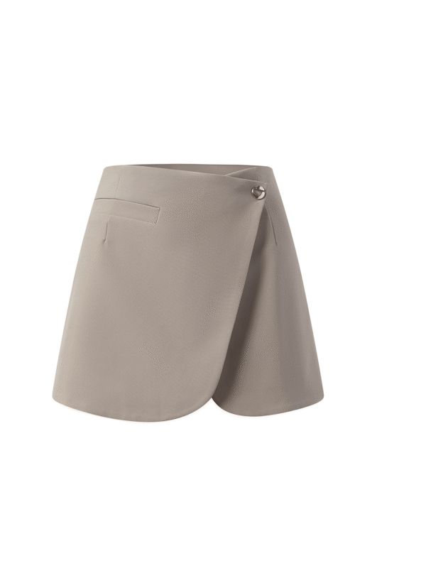 Coperni Tailored Mini Skirt in Beige - Image 2