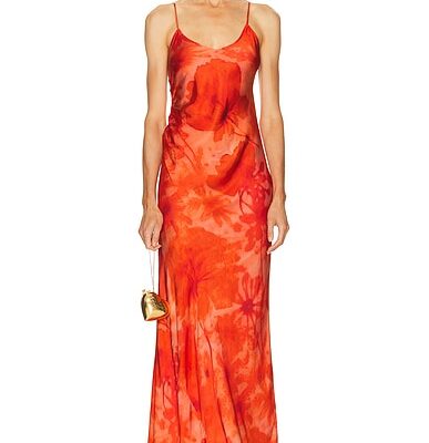 Alejandra Alonso Rojas Ruched Slip Gown