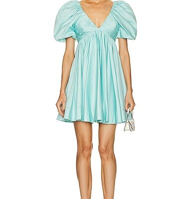 Aje Gabrielle Plunge Mini Dress