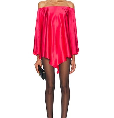 Alexandre Vauthier Satin Mini Dress