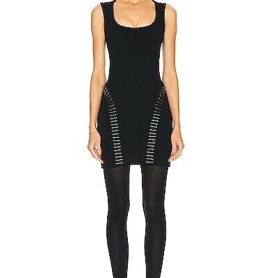 ALAÏA Mini Dress in Noir ALAÏA