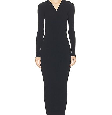 ALAÏA Hooded Bodycon Dress