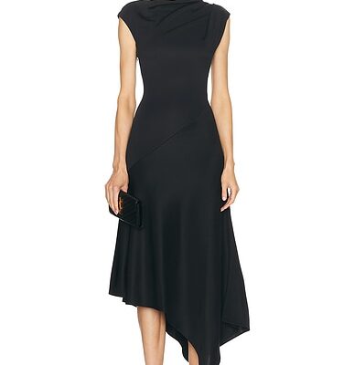 McQueen Drapey Jersey Dress