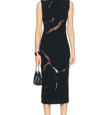 McQueen Destroyed Midi Dress