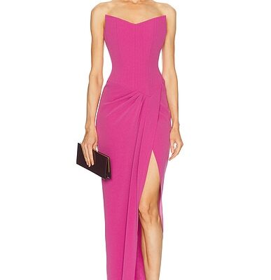 Alex Perry Asymmetric Corset Gown