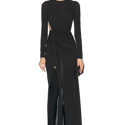 Alex Perry Cut Out Jersey Gown