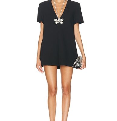 AREA Butterfly T-Shirt Dress