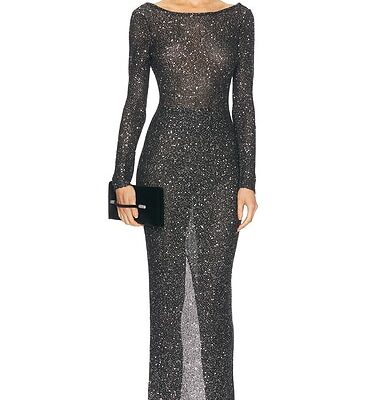 Alessandra Rich Open Back Gown