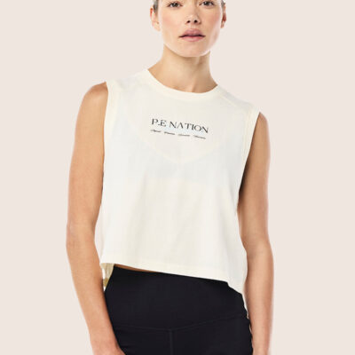 P.E Nation Ascent Tank In Whisper White