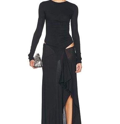THE ATTICO Long Sleeve Gown