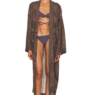 THE ATTICO Bandana Printed Caftan