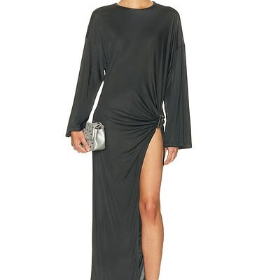 THE ATTICO Shiny Midi Dress