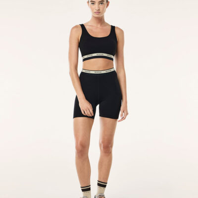 P.E Nation Avant 5" Bike Short In Black & Biscuit