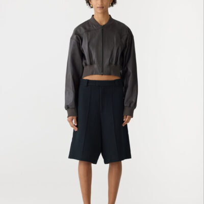 BASSIKE Raised Twill Wide Leg Shorts