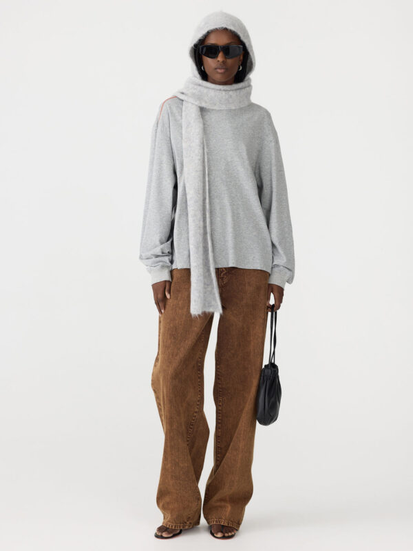 BASSIKE Slouch Crew Neck Long Sleeve T-Shirt
