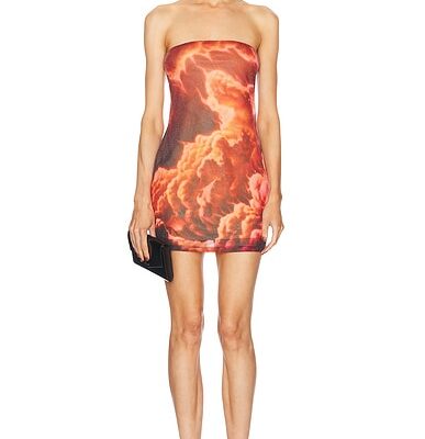 Alexander Wang Hotfix Crystal Strapless Mini Dress