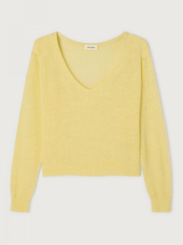 American Vintage Dumy Fine V Neck Jumper - Image 2