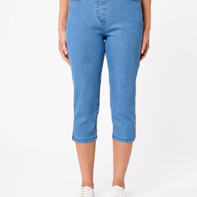 Black Pepper Heritage Denim 3/4 Length Pant