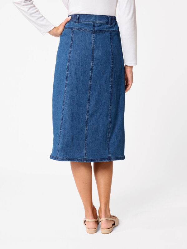 Black Pepper Heritage Denim Skirt - Image 4