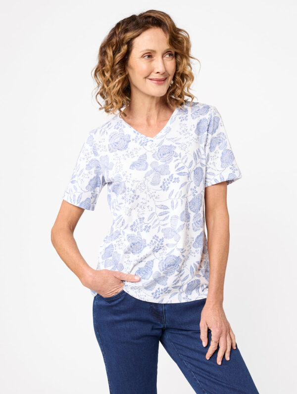 Black Pepper Kristina V Neck Top