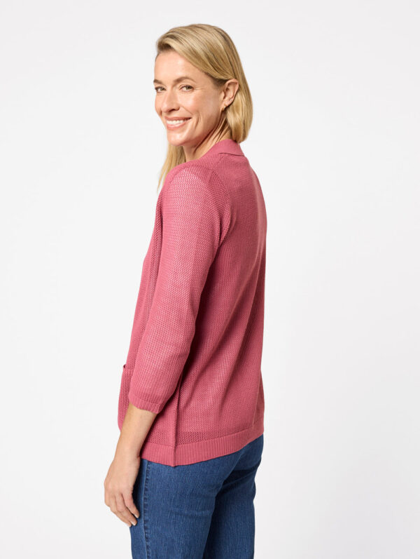 Black Pepper Dominique 3/4 Sleeve Cardigan - Image 3