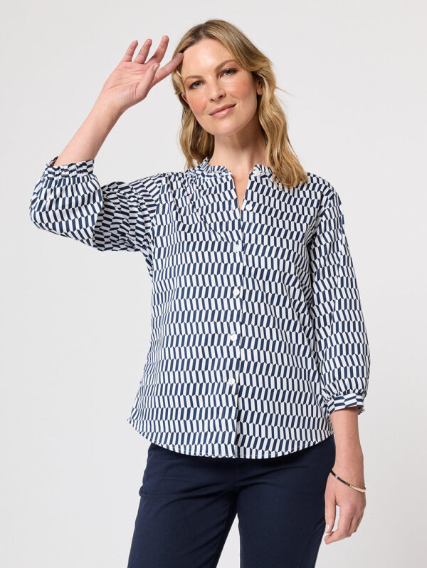 Black Pepper Keelan 3/4 Sleeve Shirt