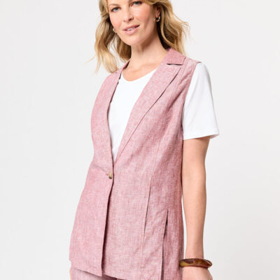 Black Pepper Panama Vest