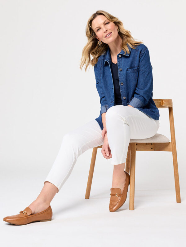 Black Pepper Taren Slim Leg Short Length Pant