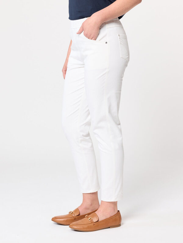 Black Pepper Taren Slim Leg Short Length Pant - Image 2
