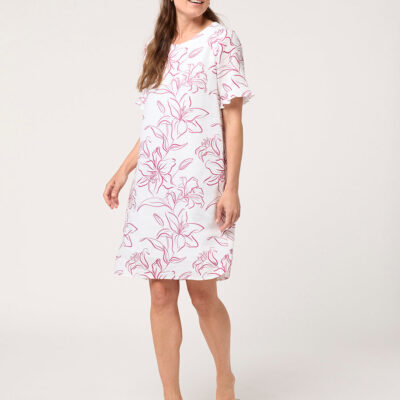 Black Pepper Lilium Elbow Sleeve Dress