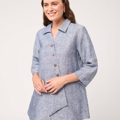 Black Pepper Panama 3/4 Sleeve Shirt