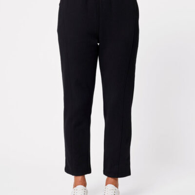 Black Pepper Snowy Mt Fleece Slim Short Length Pant