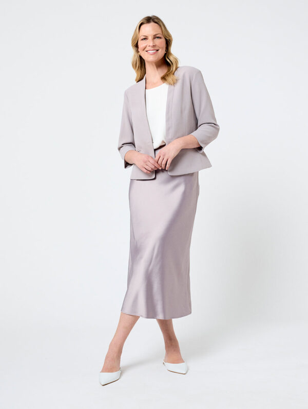 Black Pepper Satin Luxe Skirt - Image 4