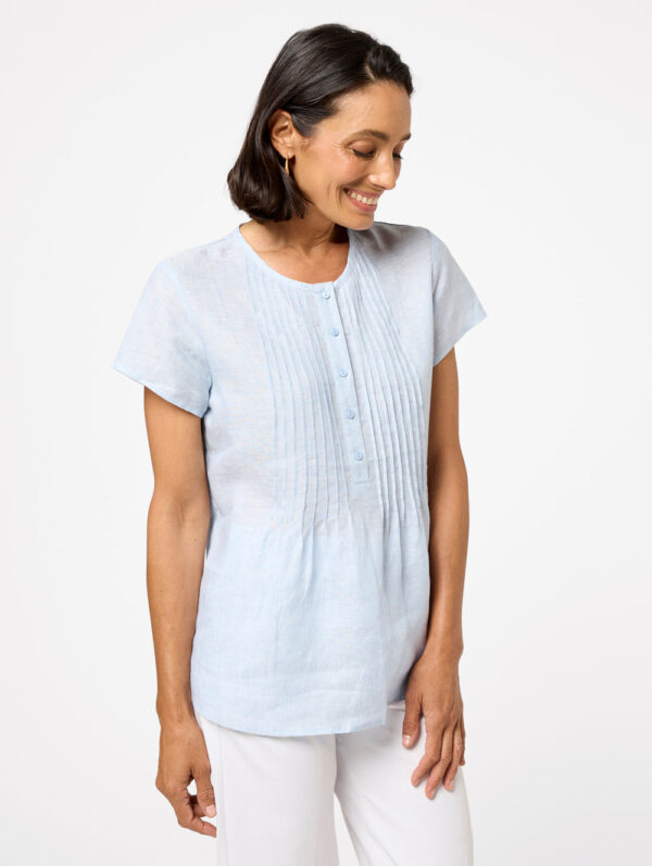 Black Pepper Niya Short Sleeve Blouse