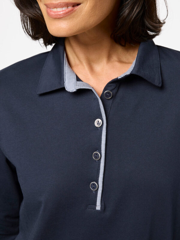 Black Pepper Jessy 3/4 Sleeve Polo - Image 2