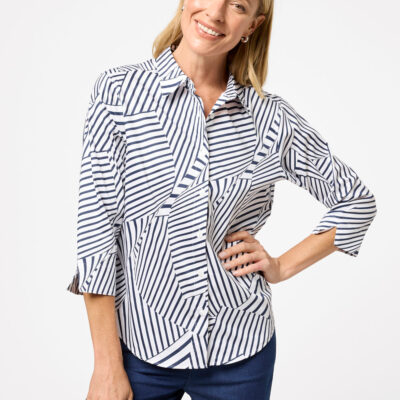 Black Pepper Carmele 3/4 Sleeve Shirt