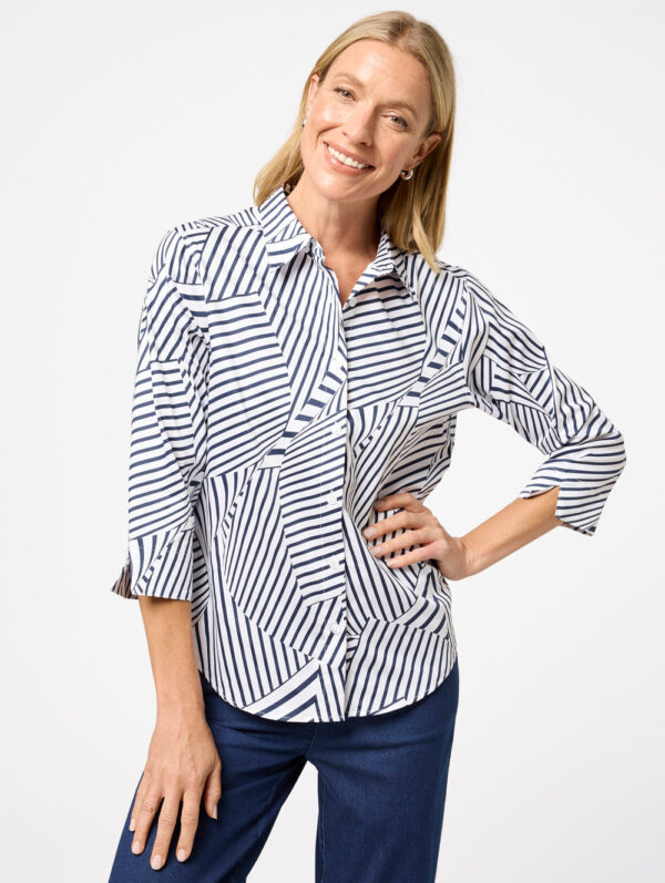 Black Pepper Carmele 3/4 Sleeve Shirt